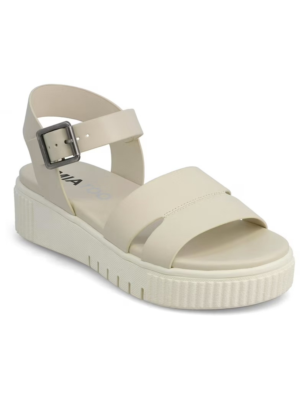 MIA TOO Women's Damarsia Platform Wedge Sandal, Cream, Sz 8, NWT